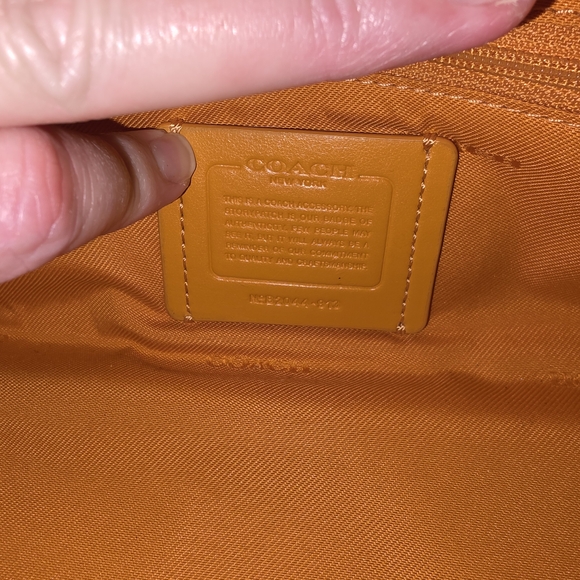 Coach Crossbody Bag in Yellow and Navy - Picture 8 of 14